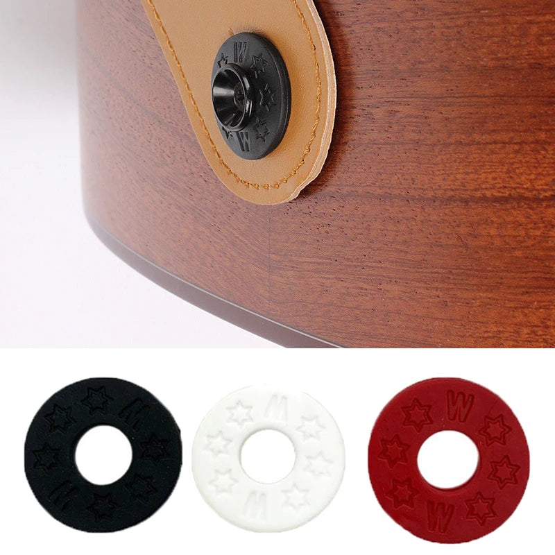 10PCS Guitar Strap Locks Blocks Rubber Safety Lock Protector for Bass Ukulele Acoustic Classic Electric Guitar Accessories