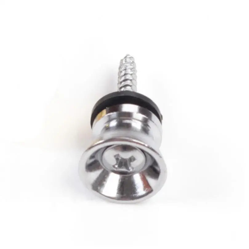 Metal Guitar Strap Lock Button for Acoustic / Classical / Electric Guitar Bass Ukulele with Mounting Screw