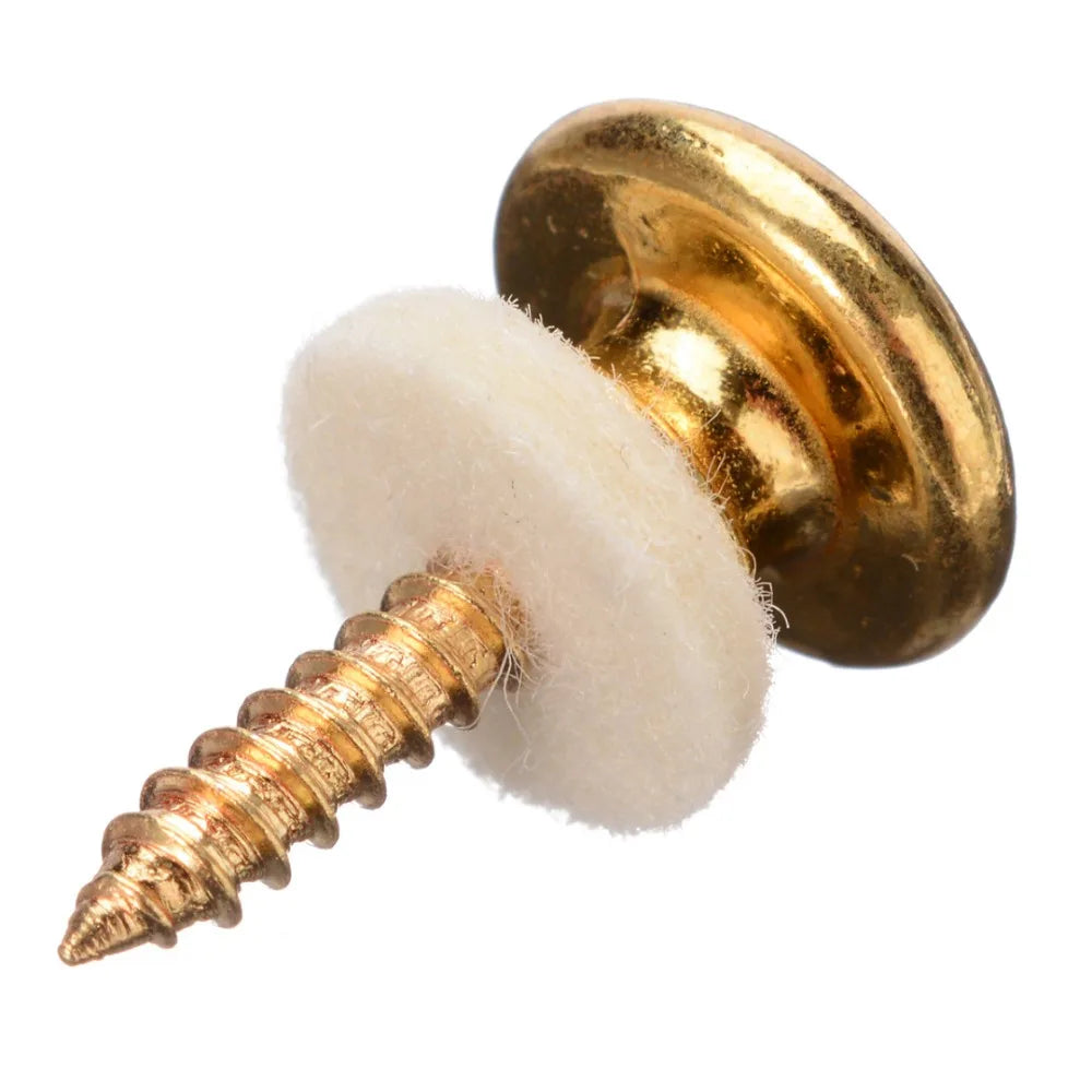 2pcs Chrome Copper Guitar Strap Locks Mushrooms Heads Guitar Bass Strap Locks Pins Belt Buckle Buttons Silver/Black/Silver New