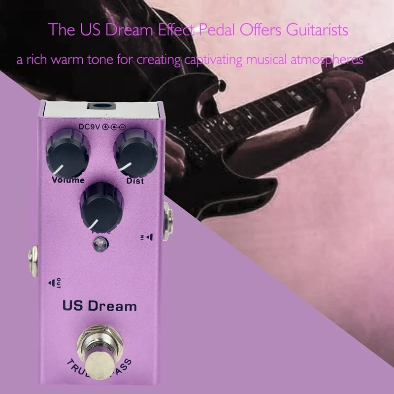 Hot Sale Electric Guitar Effects Pedal Metal Shell 10 Effects True Bypass DC 9V Adapter Powered for Multi Electric Guitars