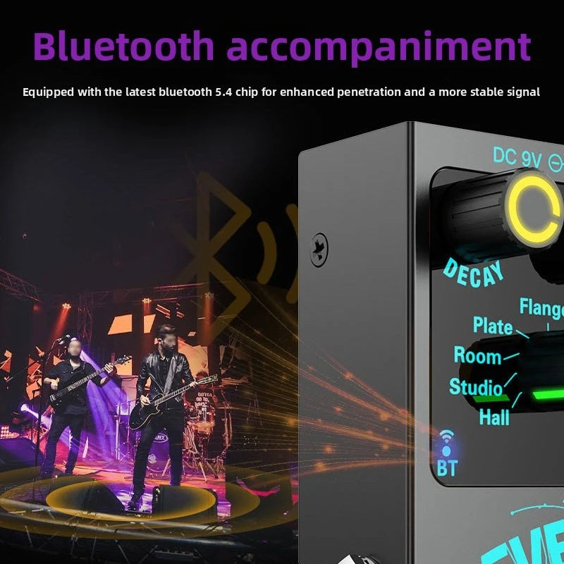 Digital Reverb Guitar Pedal - 9 Unique Reverb Effects Guitar  Effects Pedal  Effect Attenuation/Mix Knob Multifunctional