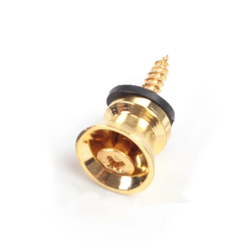 1/2/3/5 Pieces Metal Guitar Strap Lock Button with Mounting Screw for Acoustic / Classical / Electric Guitar Ukulele