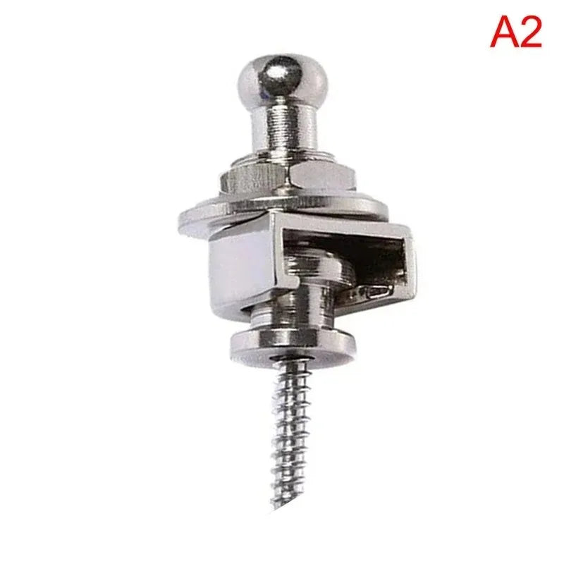 Guitar Strap Lock Guitar Strap Buckle Anti Detachment Folk Wooden Guitar Tail Nail Metal Electric Guitar Strap Buckle