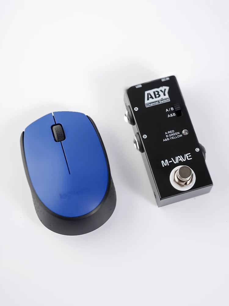 ABY Guitar/Bass Pedal Mini Channel Switch Pedal A/B to C or C to A/B mode Works without Power Supply, Guitar Accessories