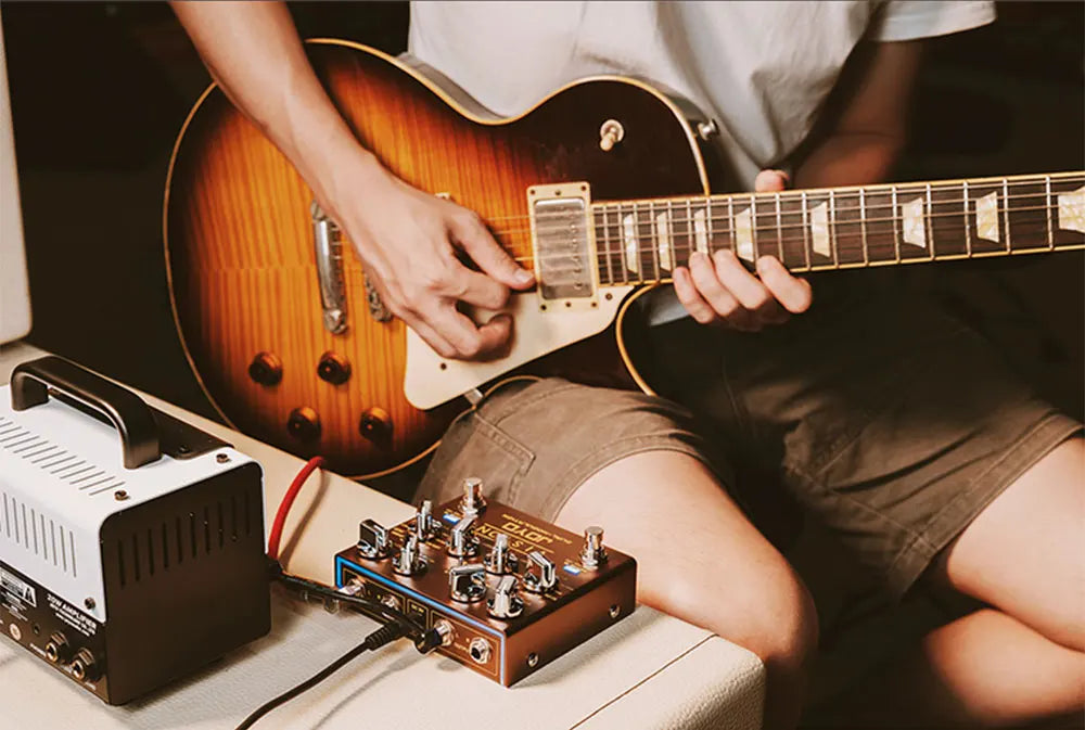 JOYO R-09 Modulation Multi Effects Pedal Stereo Input & Output 2 Modules Each 9 Effects Pedal with Independent SPEED/RATE Knobs