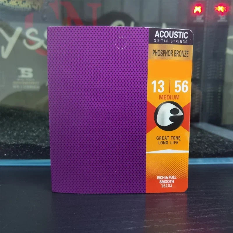 Professional Electric & Acoustic Guitar Strings Set Coated Phosphor Bronze & Brass Strings for Long Life Clear Tone Anti-Rust