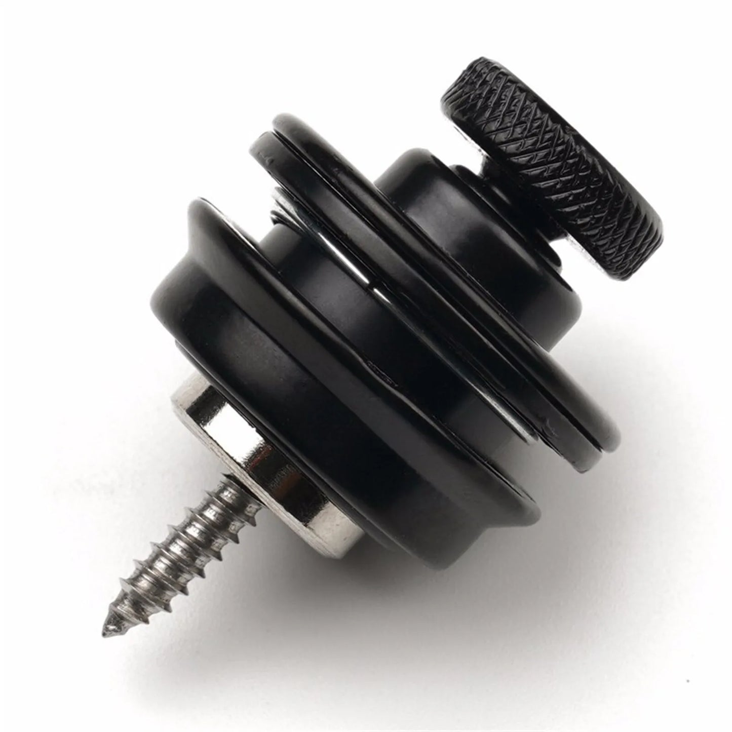 1 Pc Guitar Strap Lock Heavy Duty Metal Button Security Straplock for Electric Acoustic Guitar Bass Ukulele (L-Size)