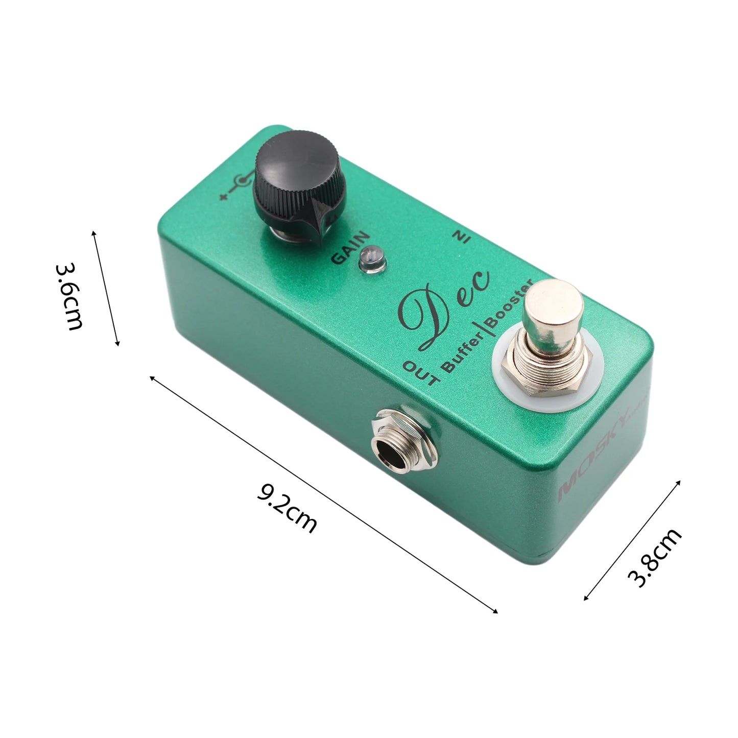 MOSKYAudio Dec Buffer Booster Electric Guitar Effect Pedal Mini Single Effect with Clean Boost True Bypass