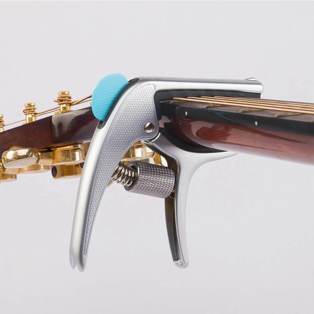 JOYO Guitto Series GGC-02 Guitar Capo Zinc Alloy Made Metal Capo Acoustic Guitar Ukulele Tuning Clamp with Hidden Pick