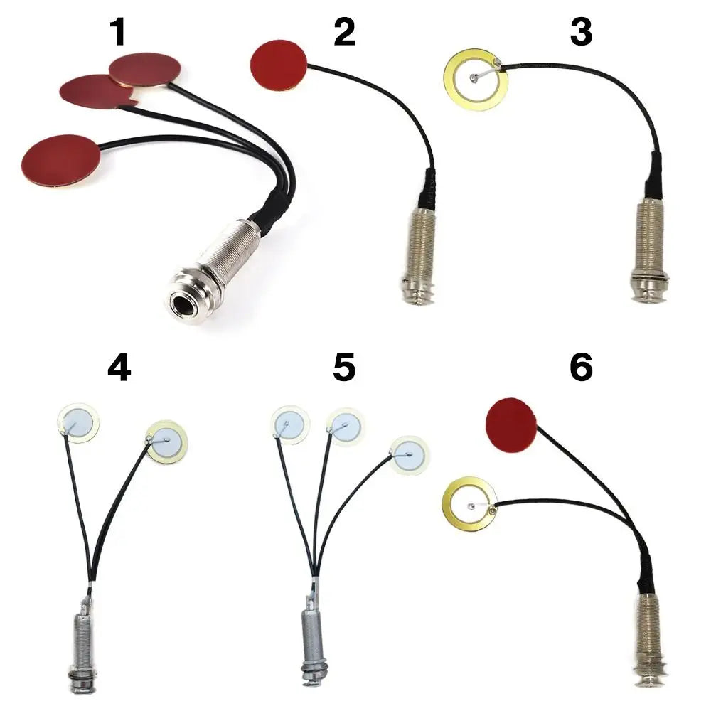 Guitar Pickup Professional Piezo Contact Transducer Microphone Pickup for Guitar Violin Banjo Mandolin Ukulel Guitar Accessories