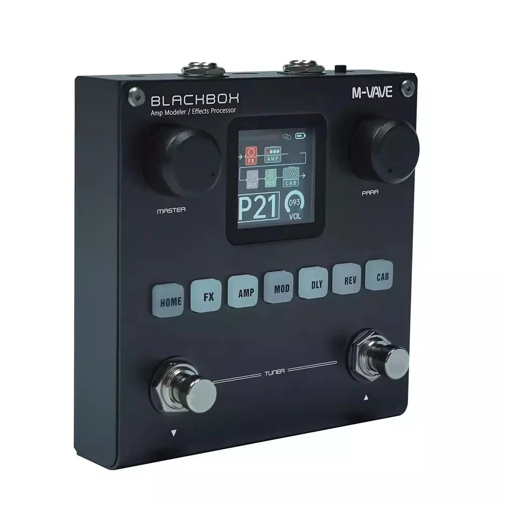 M-VAVE Blackbox Guitar / Bass AMP Modeler Multi Effects Processor Rechargeable for Electric Guitar Bass