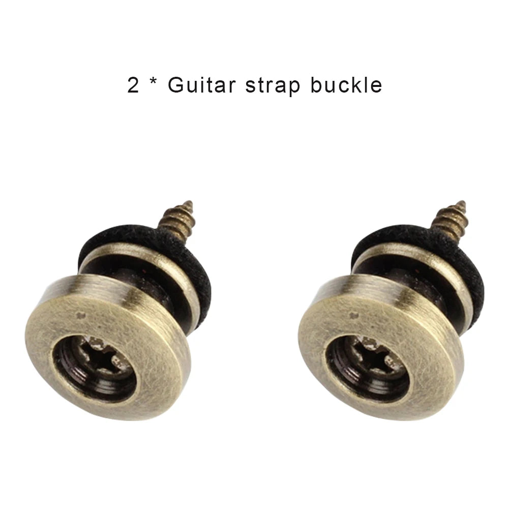 2Pcs Guitar Strap Button Mushroom Head Guitar Strap Lock Guitar Fixator Adjustable Metal for Guitar Bass Ukulele