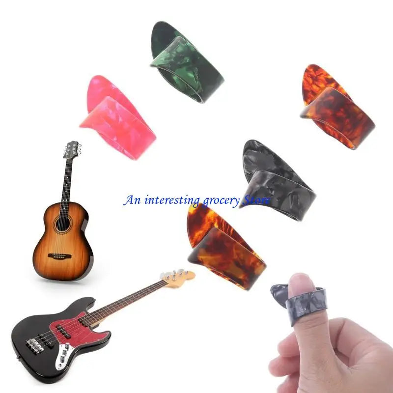 652D 1PC Celluloid Guitar Thumb Pick Plectrums Guitar Plastic New