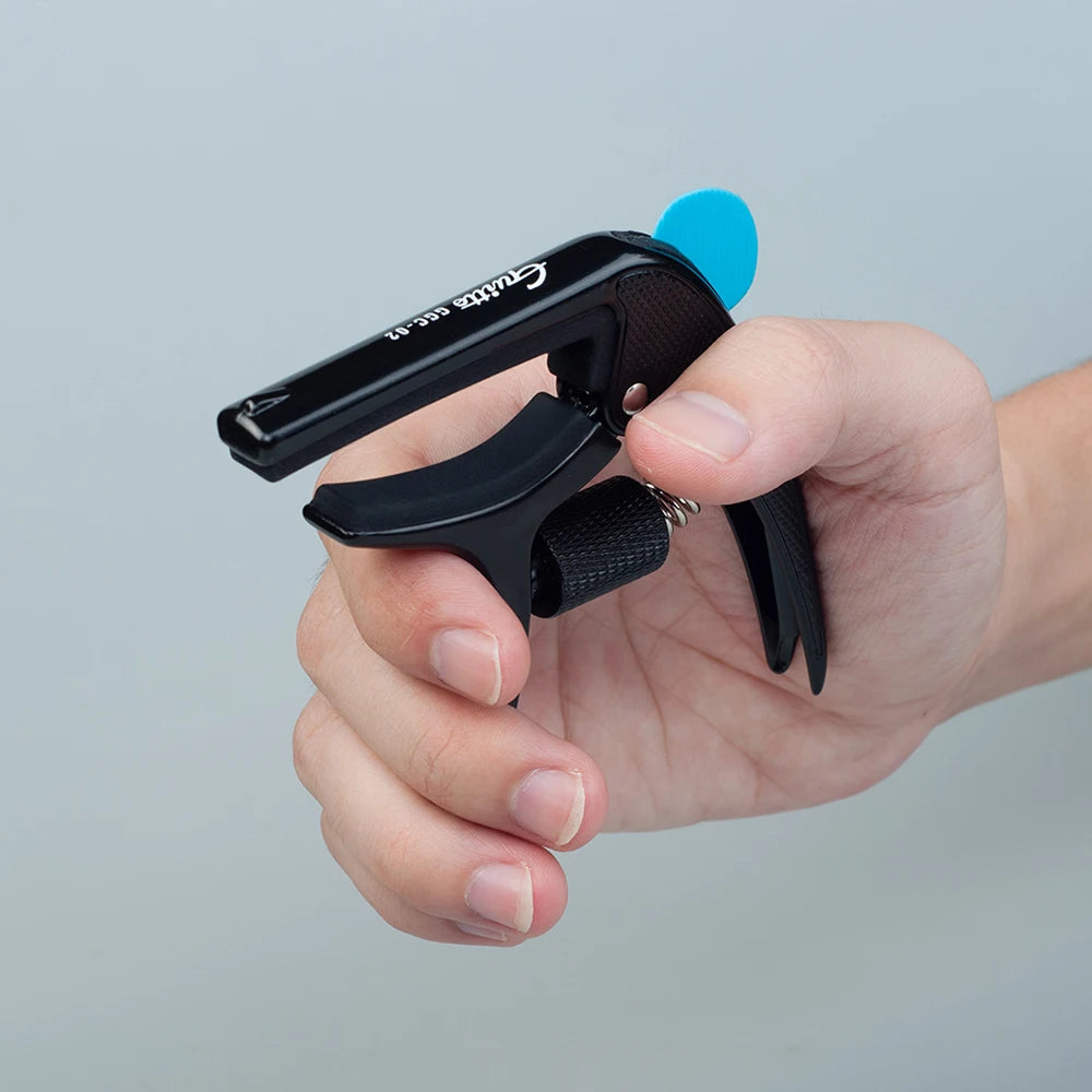 JOYO Guitto Series GGC-02 Guitar Capo Zinc Alloy Made Metal Capo Acoustic Guitar Ukulele Tuning Clamp with Hidden Pick