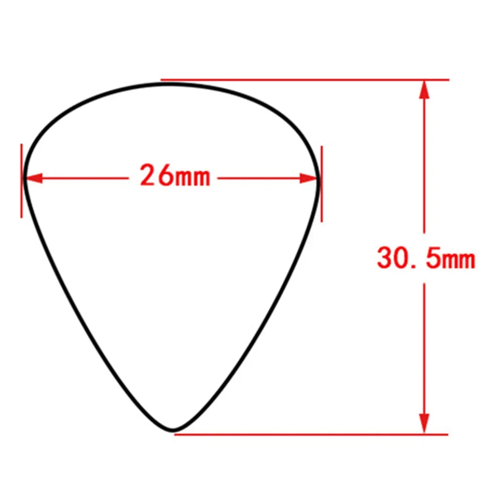 Lots of 100Pcs Mix Color with Box Soli Celluloid Guitar Picks Plectrum 0.46/0.71/0.81/0.96/1.2/1.5mm Size Optional