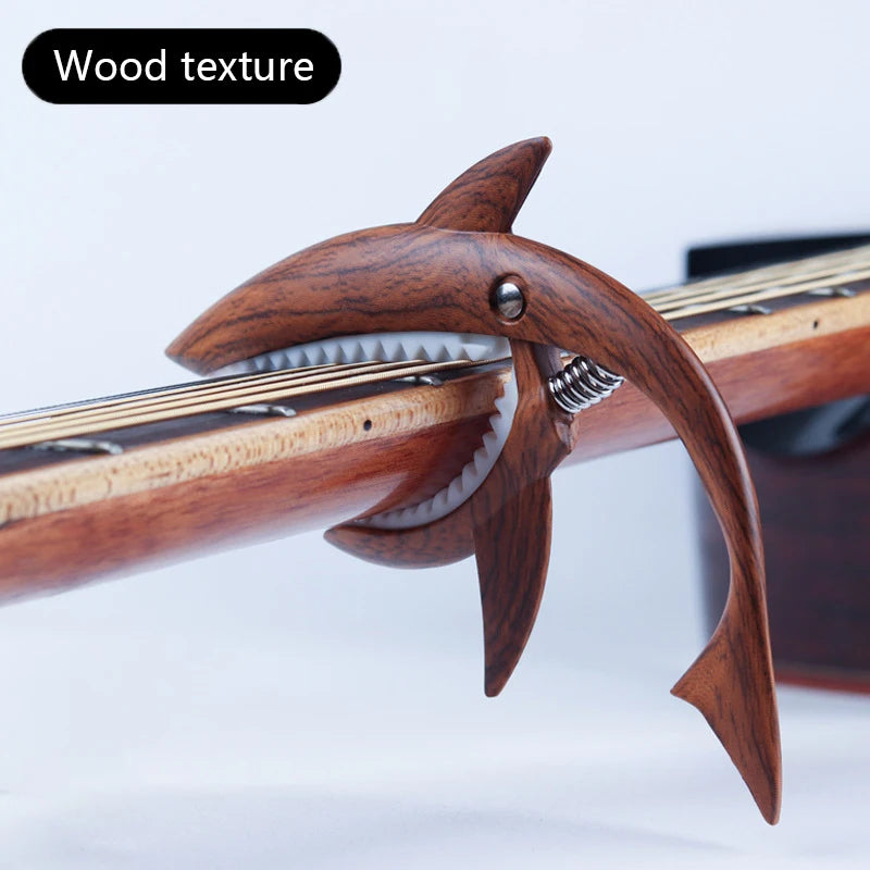Metal Shark Capo Acoustic Guitar Electric Guitar Tone Variation Clip Bass Bridge Zinc Alloy Musical Instrument Accessories