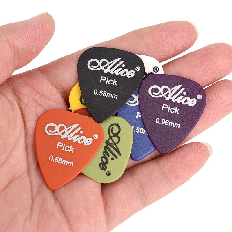 30pcs Guitar Pick with Box Solid Color Celluloid Water Droplet Shape String Instrument Accessory for Electric Guitar Bass TMZ
