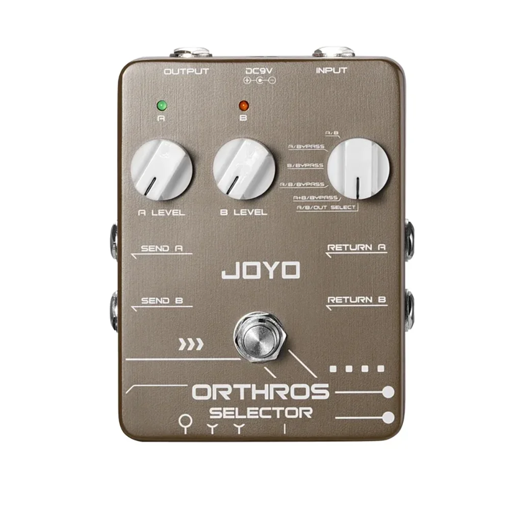 JOYO JF-24 Orthros Selector Guitar Effects Pedal 6 Looping Modes Independent Control Channel with A/B 2 Line Loops