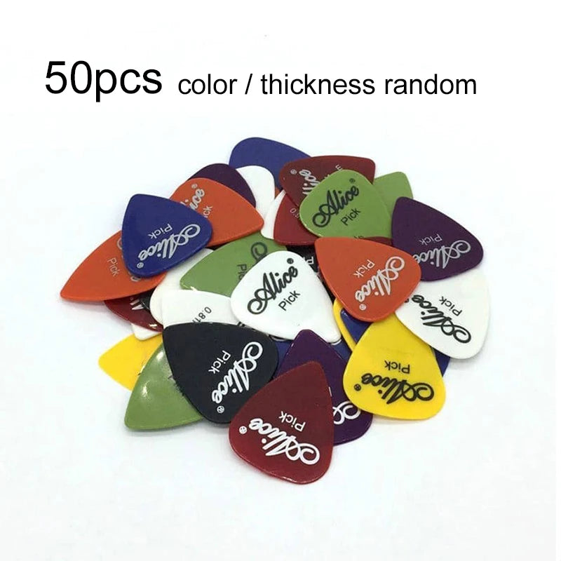 5-50Pcs Guitar Picks Guitar Accessories 0.58/0.71/0.81/0.96/1.2/1.5mm Acoustic Electric Bass Plectrum Mediator Guitar Picks TMZ