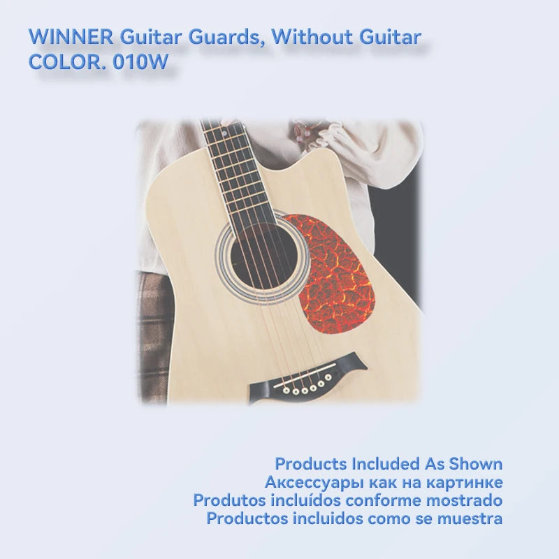 1 Piece Professional Folk Acoustic Guitar Pickguard Thicknesses 0.5 mm Self-adhesive Pick Guard Sticker, Guitar Accessories