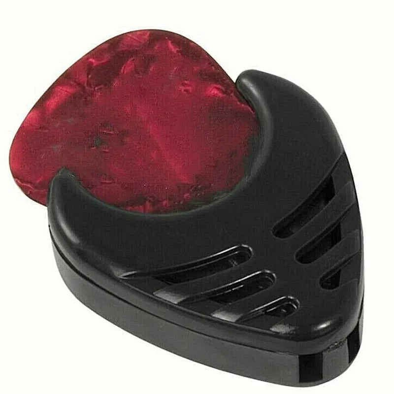 7pcs Guitar Pick Celluloid Plectrum Set Random Color with Holder - Easy Attach for Acoustic/Electric Guitar