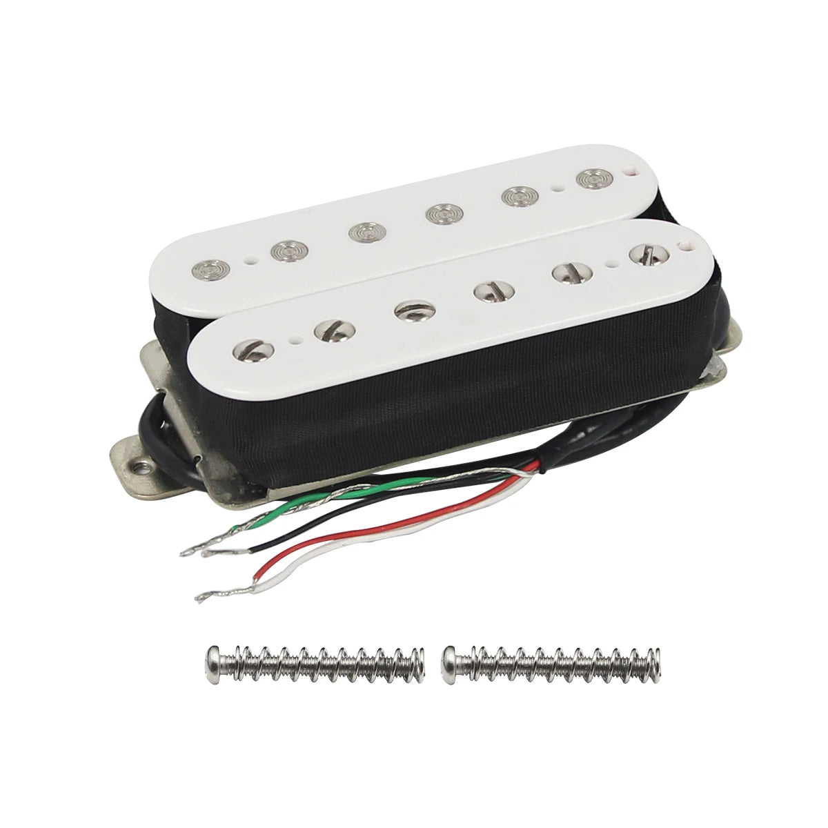 FLEOR Ceramic Guitar Humbucker Pickup Double Coil Pickup 4-Wires Zebra/Black/White Choose