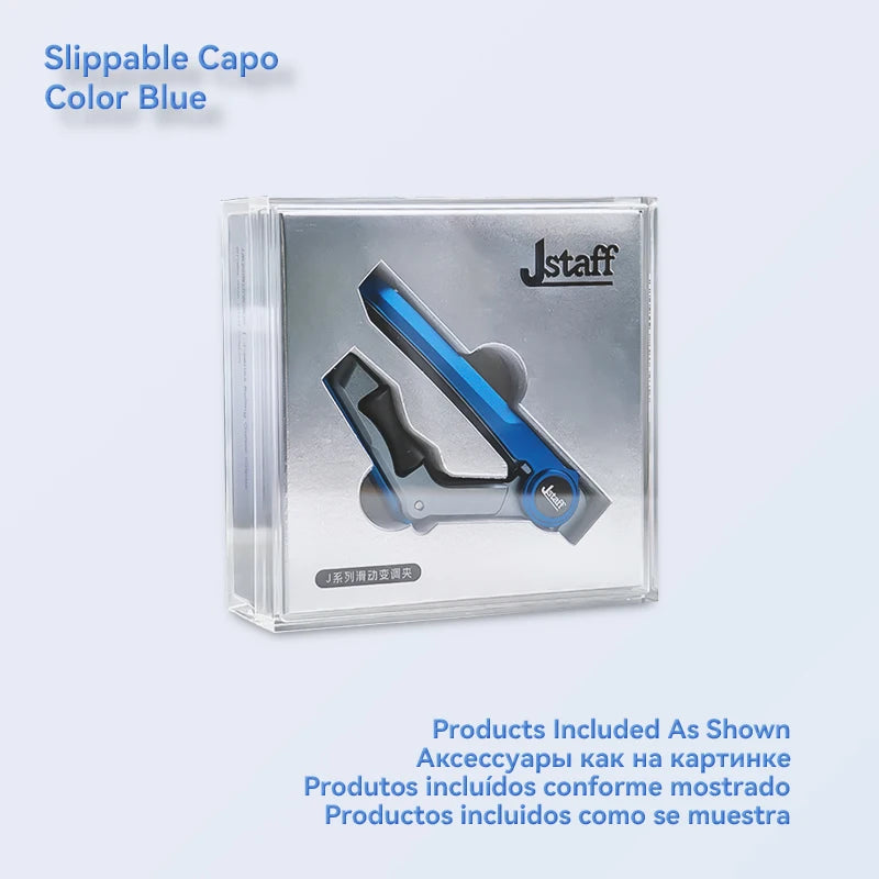 Metal Guitar Capo Sliding Operation Pressure Adjustable Fits Acoustic Guitars, Electric Guitars, Bass, etc. Guitar Accessories