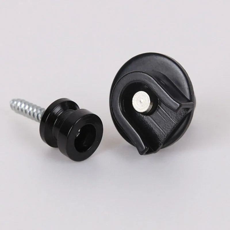 Guitar Bass Strap Lock Skidproof Metal StrapLock Locking Pegs Pins Guitar Strap Buttons End Guitarra Accessories XYLJ02