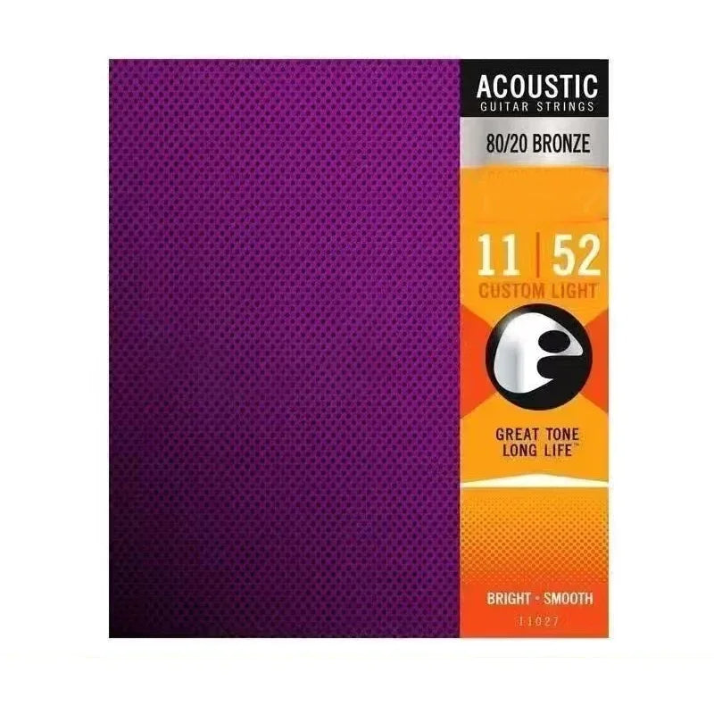 Professional Electric & Acoustic Guitar Strings Set Coated Phosphor Bronze & Brass Strings for Long Life Clear Tone Anti-Rust