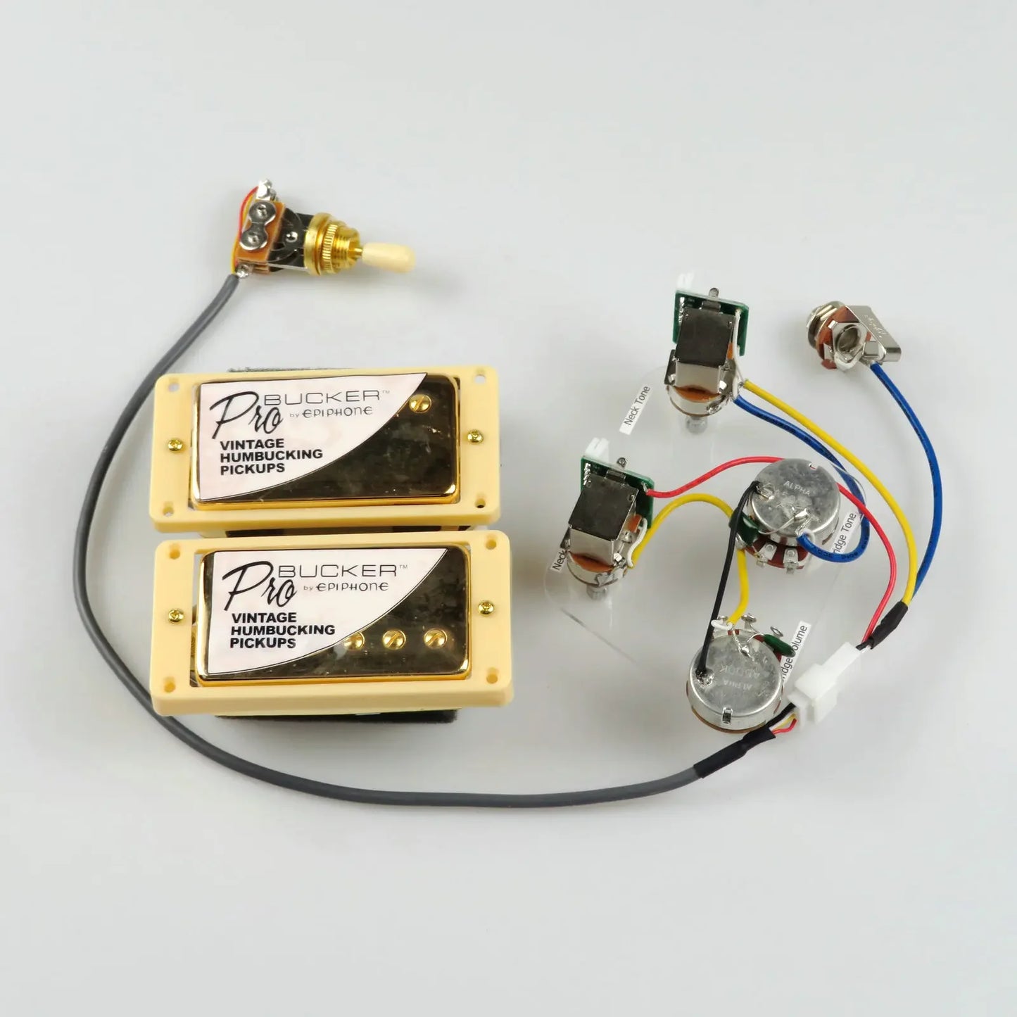 Standard PRO Bucker Alnico Humbucker Pickup Electric Guitar Pickups With Wiring Harness Set