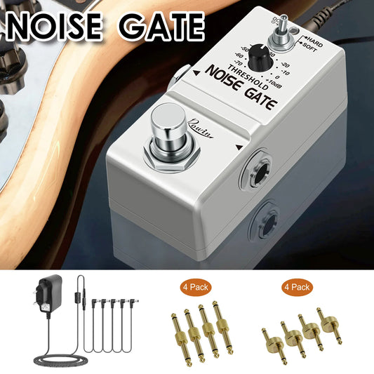 Noise Gate Pedal Noise Killer Guitar Pedal Noise Suppressor Effect 2 Modes for Electric Guitar and Bass True Bypass