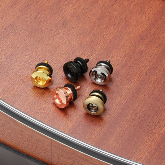 2Pcs Guitar Strap Button Mushroom Head Guitar Strap Lock Guitar Fixator Adjustable Metal for Guitar Bass Ukulele