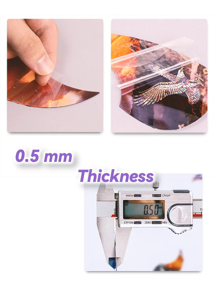 1 Piece Professional Folk Acoustic Guitar Pickguard Thicknesses 0.5 mm Self-adhesive Pick Guard Sticker, Guitar Accessories