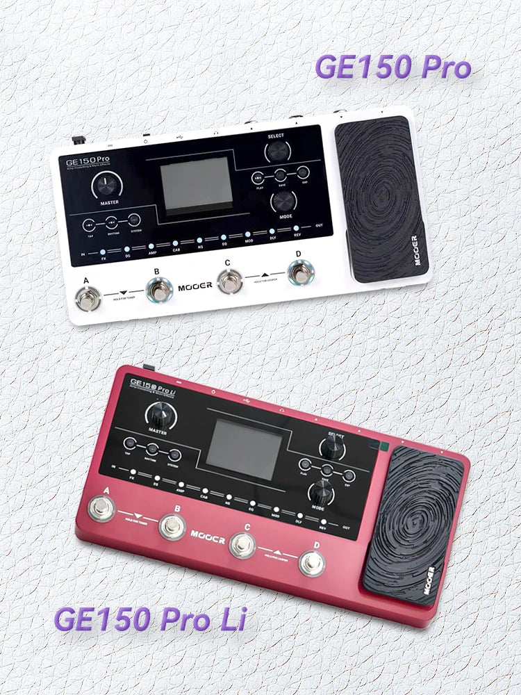 MOOER GE150 Guitar Pedal Multi-effects Amp OTG  Looper 151 Effects Tap Tempo Guitar Accessories