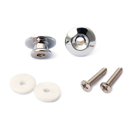 Mushroom Head Guitar Strap Locks Straplock Buttons Guitar Belt Strap Button with Mounting Screws For Acoustic Guitar Parts