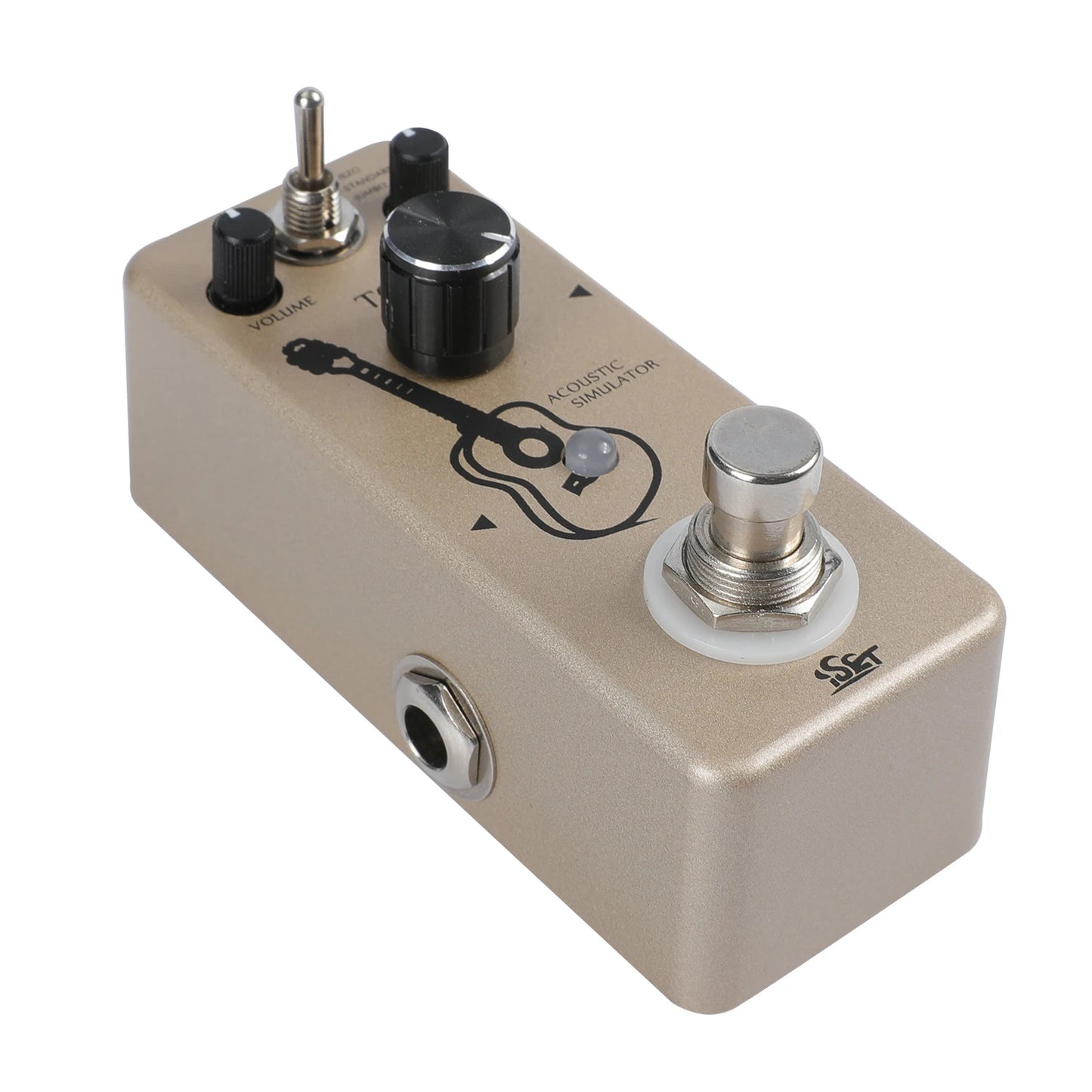 ISET AC Stage Guitar Effect Pedal Metal Shell Acoustic Pedal for Electric Guitar BASS True Bypass Guitar Durable Accessories