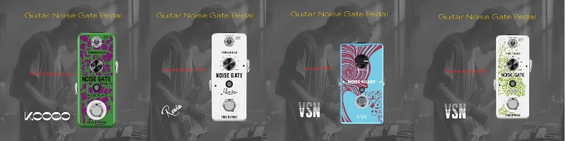 Rowin Guitar Bass Pedal Compressor Effect Comp  Classic Studio Grade Compressors Keep Original Signal Transients Pure Sky Blue