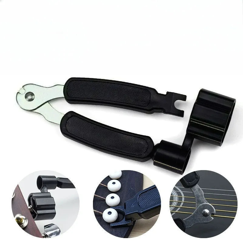 Wooden Guitar String Changing Tool Installation Winding Machine Multifunctional Set of String Cutters String Cutters