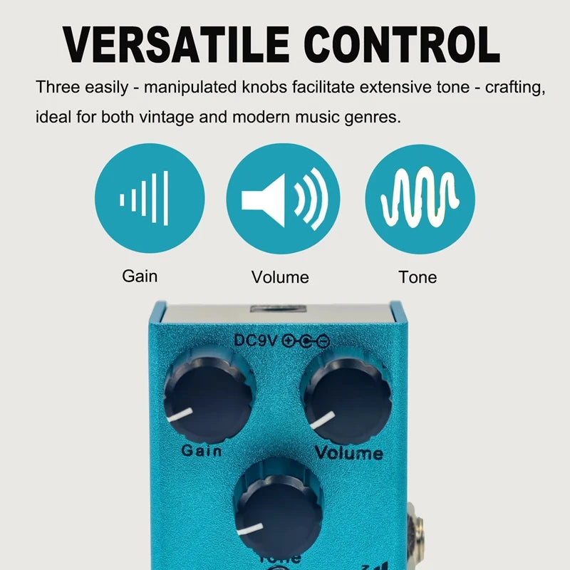 Hot Sale Electric Guitar Effects Pedal Metal Shell 10 Effects True Bypass DC 9V Adapter Powered for Multi Electric Guitars