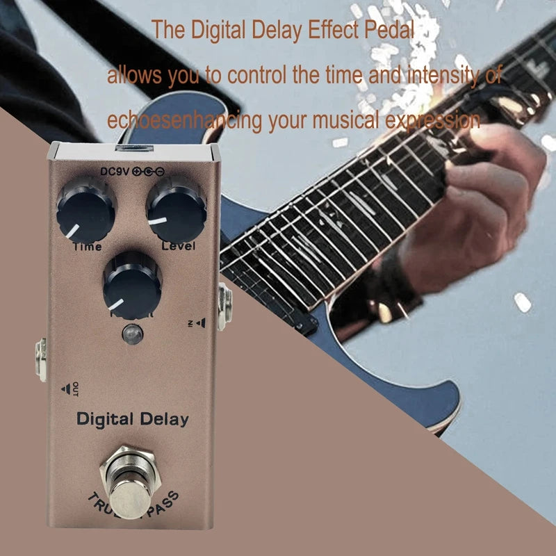 Hot Sale Electric Guitar Effects Pedal Metal Shell 10 Effects True Bypass DC 9V Adapter Powered for Multi Electric Guitars