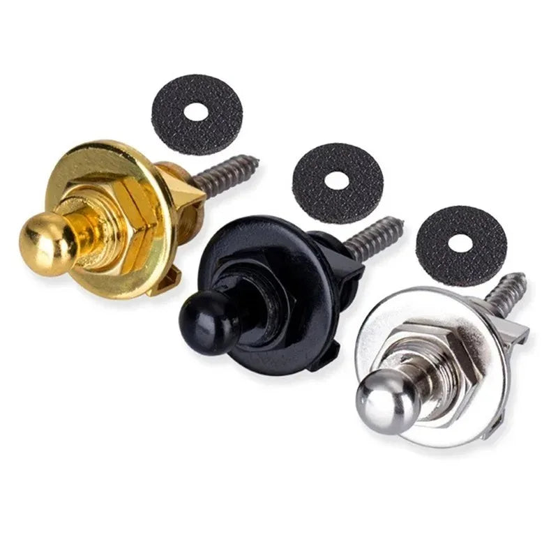 Guitar Strap Lock Guitar Strap Buckle Anti Detachment Folk Wooden Guitar Tail Nail Metal Electric Guitar Strap Buckle