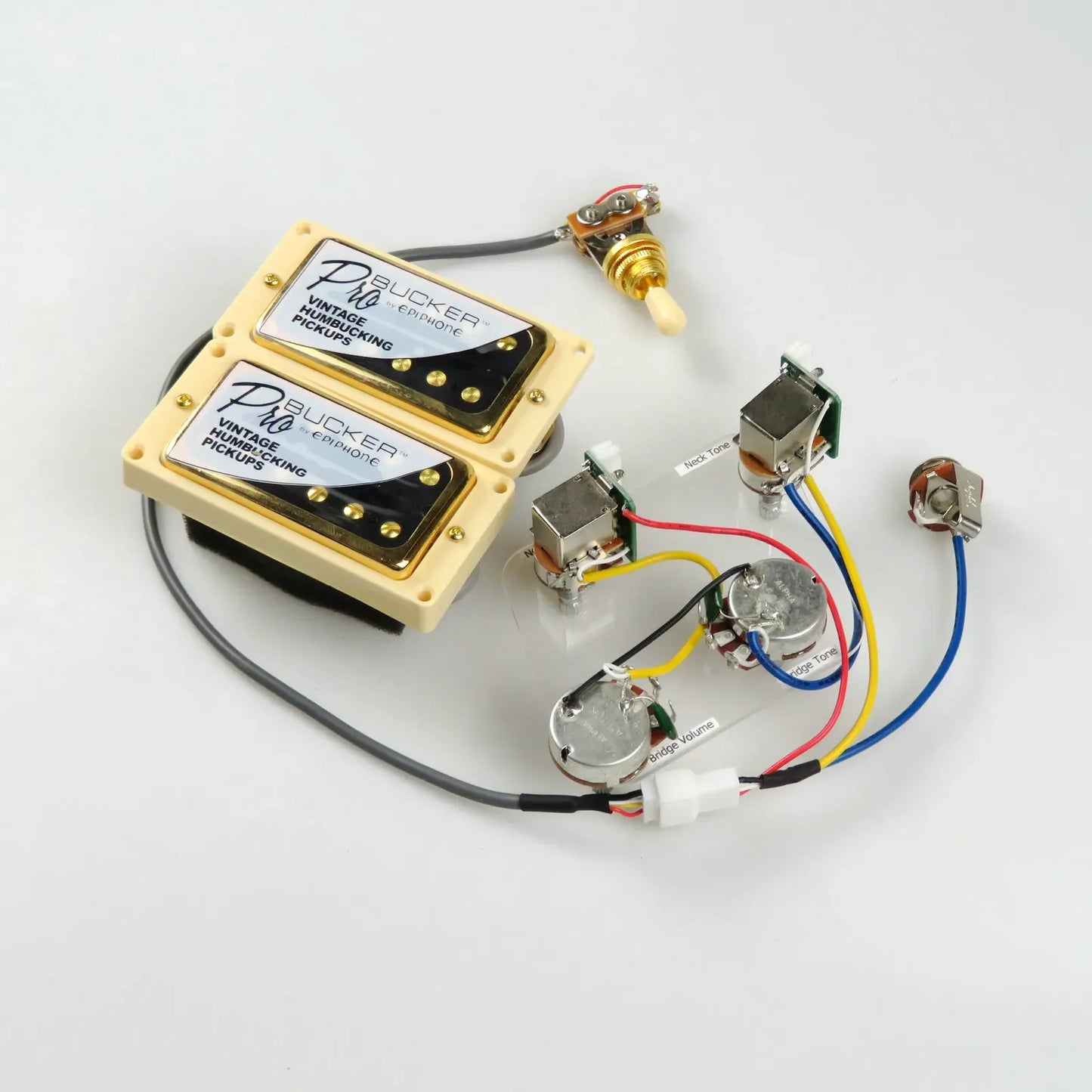 Standard PRO Bucker Alnico Humbucker Pickup Electric Guitar Pickups With Wiring Harness Set