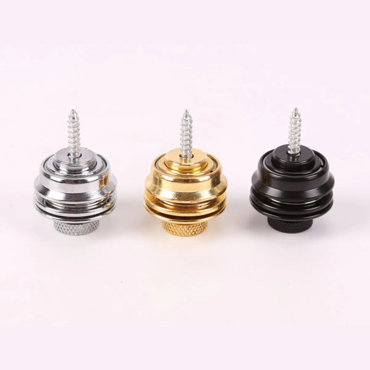 1 Pc Guitar Strap Lock Heavy Duty Metal Button Security Straplock for Electric Acoustic Guitar Bass Ukulele (L-Size)