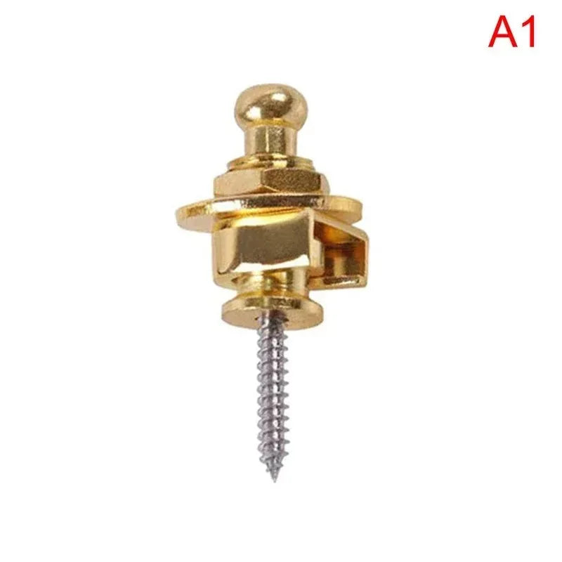 Guitar Strap Lock Guitar Strap Buckle Anti Detachment Folk Wooden Guitar Tail Nail Metal Electric Guitar Strap Buckle