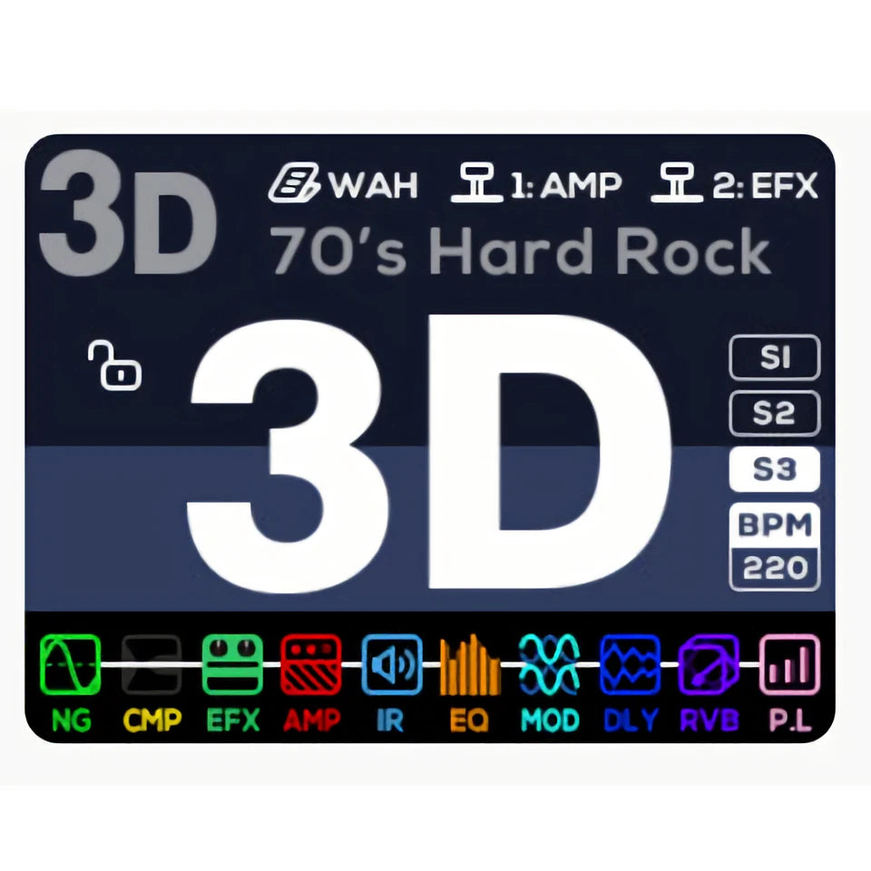 NUX MG-400 Professional Guitar Multi Effects Pedal Amp Modeling 512 samples IR 10 Independent Moveable Signal Blocks