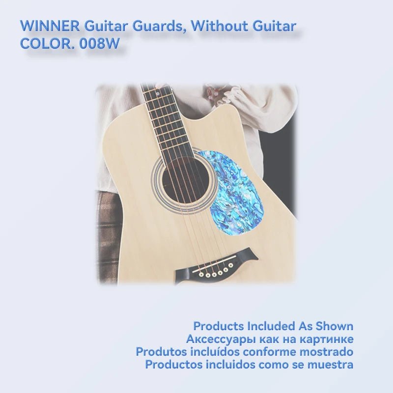 1 Piece Professional Folk Acoustic Guitar Pickguard Thicknesses 0.5 mm Self-adhesive Pick Guard Sticker, Guitar Accessories