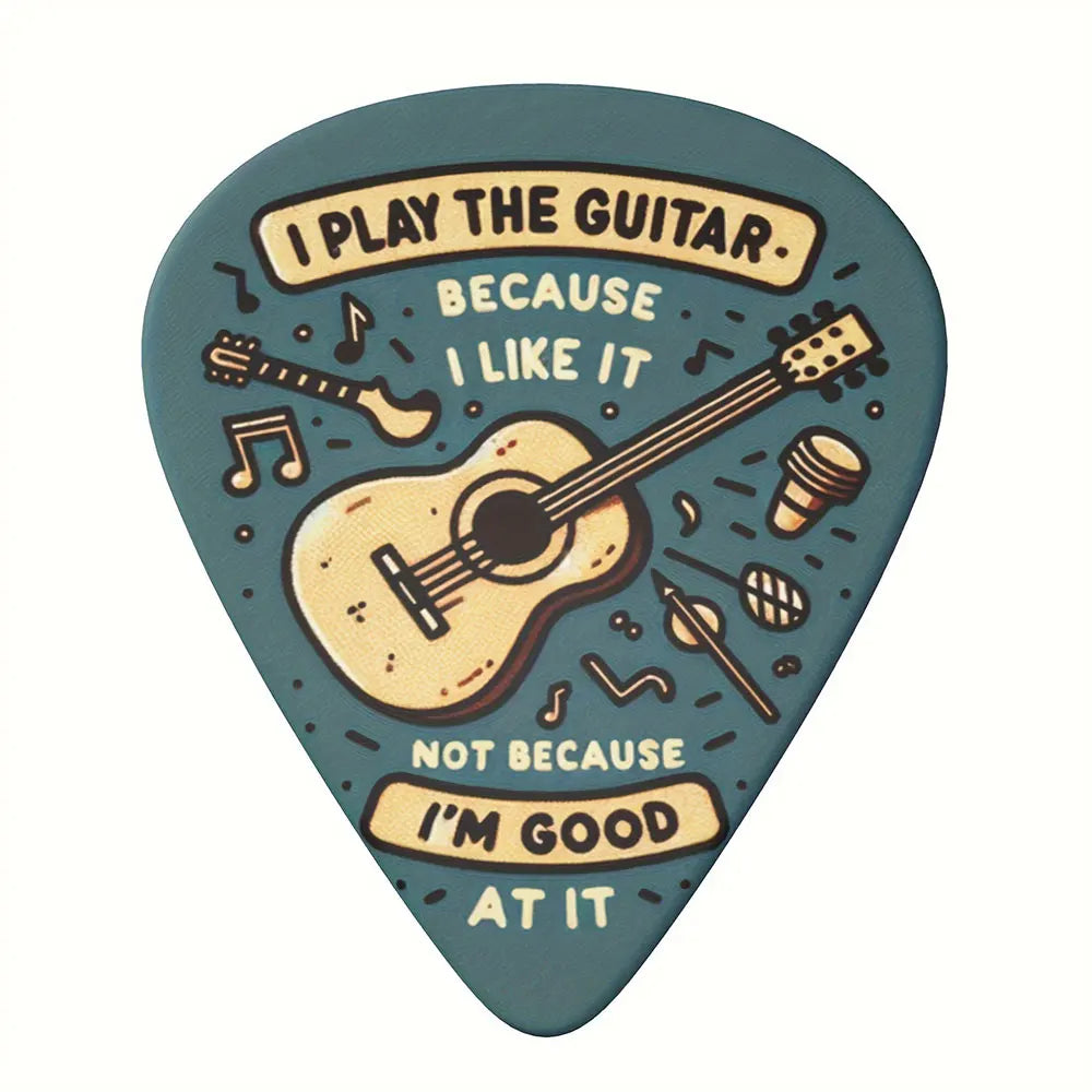 10PCS Guitar Picks 1mm Painted Design for Bass Electric Acoustic Guitar Ukulele Music Gifts