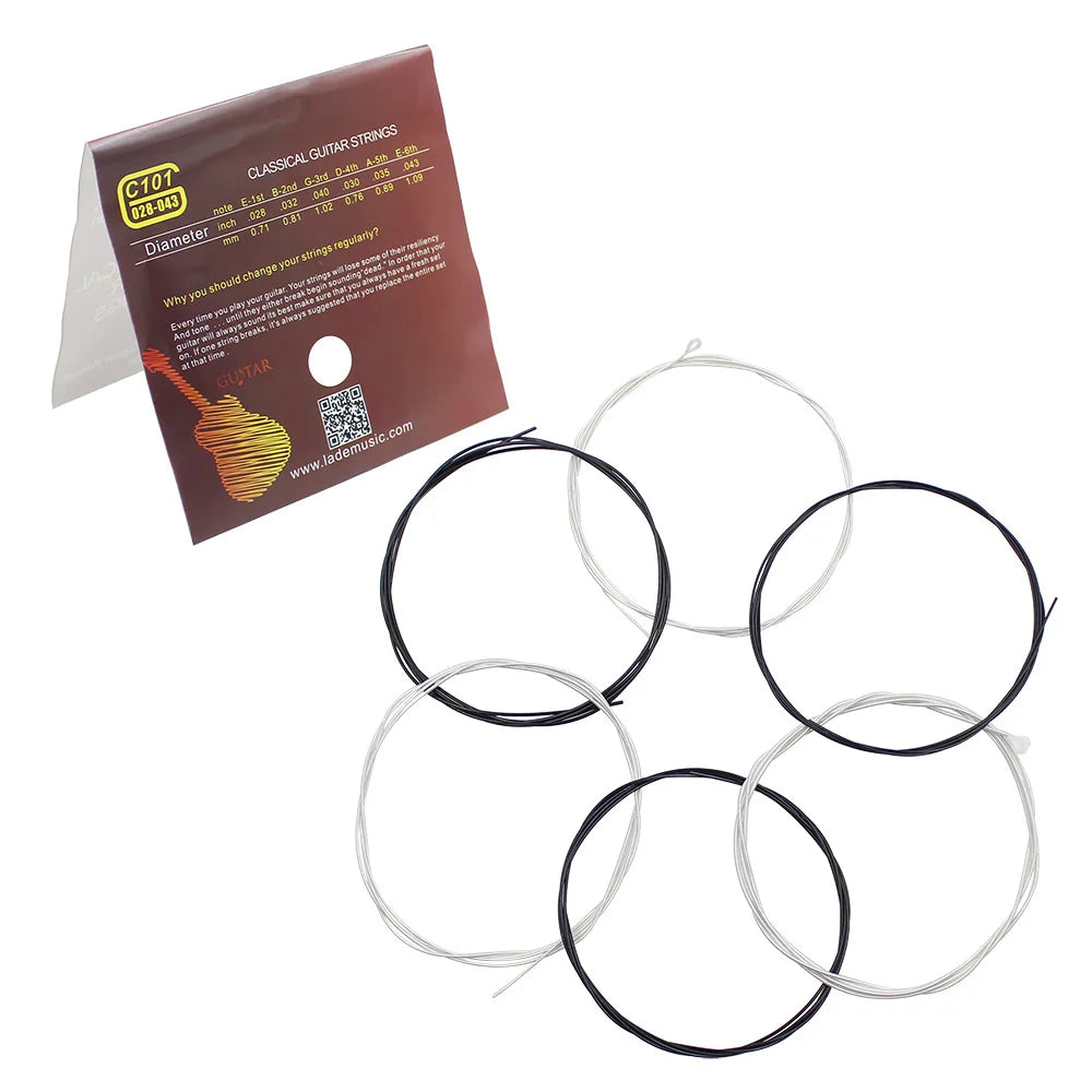 6 Pcs Classical Guitar Strings Nylon Guitar Wire Strings Classic Guitar Rope String Guitar Accessories Musical Instrument Parts