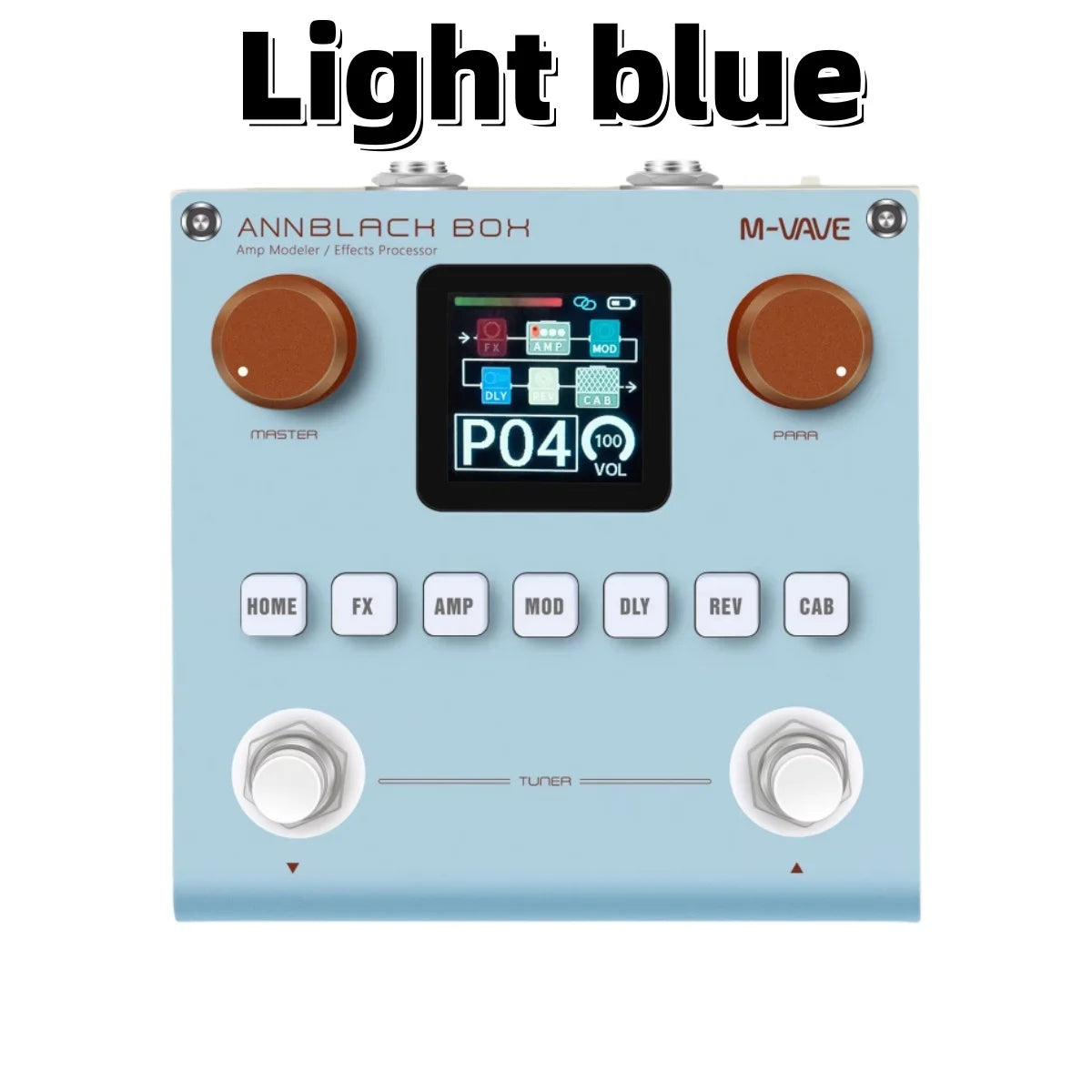 M-VAVE Blackbox Guitar / Bass AMP Modeler Multi Effects Processor Rechargeable for Electric Guitar Bass