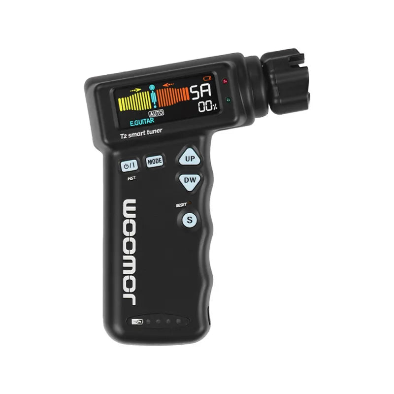 JOWOOM T2 Multi-functional Smart Guitar Tuner Peg String Winder for Guitar Ukulele Chromatic Tuning Built-in Rechargeable